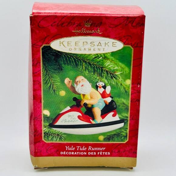 Hallmark Keepsake Yule Tide Runner ornament vintage 2000 with box - Picture 1 of 6